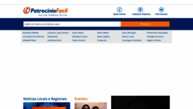What Patrociniofacil.com.br website looked like in 2020 (3 years ago)