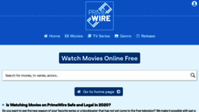 What Primewire.pw website looked like in 2020 (3 years ago)