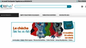 What Promobjetpub.fr website looked like in 2020 (3 years ago)