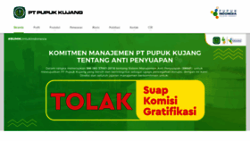 What Pupuk-kujang.co.id website looked like in 2020 (3 years ago)