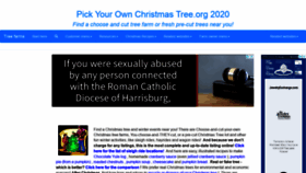 What Pickyourownchristmastree.org website looked like in 2020 (3 years ago)