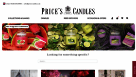 What Prices-candles.co.uk website looked like in 2020 (3 years ago)