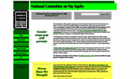 What Pay-equity.org website looked like in 2020 (3 years ago)