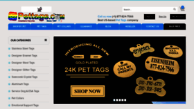 What Pettags.com website looked like in 2020 (3 years ago)