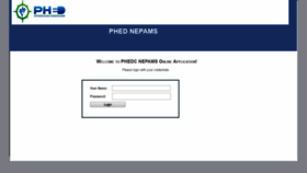 What Phed.nepamsonline.com website looked like in 2020 (3 years ago)