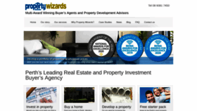 What Propertywizards.com.au website looked like in 2020 (3 years ago)