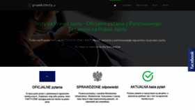 What Prawkotesty.pl website looked like in 2020 (5 years ago)
