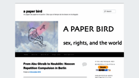 What Paper-bird.net website looked like in 2020 (3 years ago)
