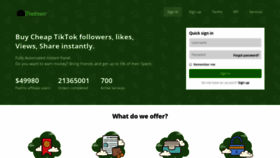 What Peakerr.com website looked like in 2020 (4 years ago)