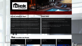 What Pick-immobilien.de website looked like in 2020 (3 years ago)