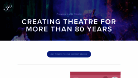 What Pensacolalittletheatre.com website looked like in 2020 (3 years ago)