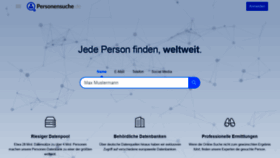 What Personensuche.de website looked like in 2020 (3 years ago)