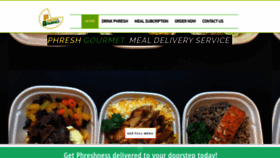 What Phreshgourmet.com website looked like in 2020 (3 years ago)