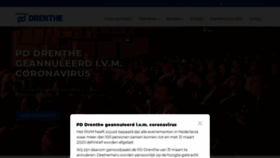 What Promotiedagendrenthe.nl website looked like in 2020 (3 years ago)