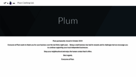 What Plum.ca website looked like in 2020 (3 years ago)