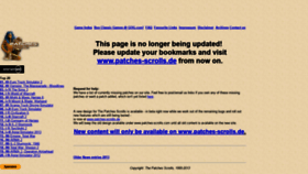 What Patches-scrolls.com website looked like in 2020 (3 years ago)