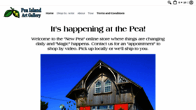What Peaislandartgallery.com website looked like in 2020 (3 years ago)