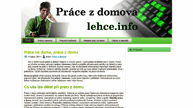 What Pracezdomova.lehce.info website looked like in 2020 (3 years ago)