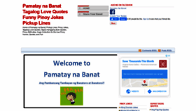 What Pamataynabanat.blogspot.com website looked like in 2020 (3 years ago)