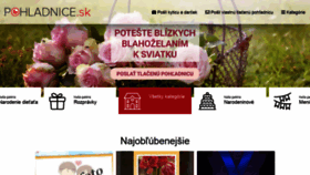 What Pohladnice.sk website looked like in 2020 (3 years ago)