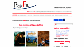 What Pro-fil-online.fr website looked like in 2020 (3 years ago)