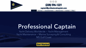 What Professionalcaptain.com website looked like in 2020 (3 years ago)