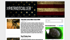 What Patriotcaller.com website looked like in 2020 (3 years ago)