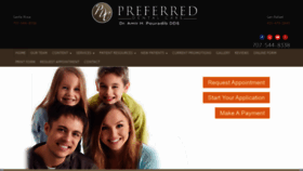 What Preferreddentalcaresantarosa.com website looked like in 2020 (3 years ago)