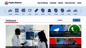 What Projetomedicina.com.br website looked like in 2020 (3 years ago)