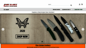 What Pureblades.com website looked like in 2020 (3 years ago)