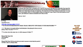 What Phoenixtabletennisclub.org website looked like in 2020 (3 years ago)