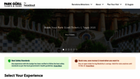 What Parkguell-tickets.com website looked like in 2020 (3 years ago)