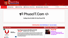 What Phuocit.com website looked like in 2020 (3 years ago)