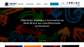 What Pactoglobal.org.br website looked like in 2020 (3 years ago)
