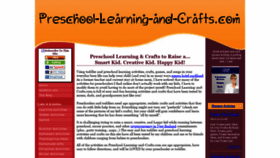 What Preschool-learning-and-crafts.com website looked like in 2020 (3 years ago)
