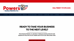 What Powersbusinessmachines.com website looked like in 2020 (3 years ago)