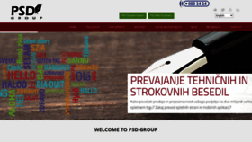 What Psd.si website looked like in 2020 (3 years ago)
