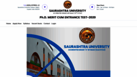 What Phd.sauuni.ac.in website looked like in 2020 (3 years ago)