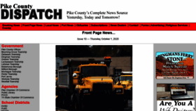 What Pikedispatch.com website looked like in 2020 (3 years ago)