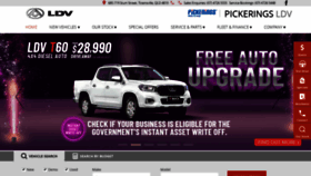 What Pickeringsldv.com.au website looked like in 2020 (3 years ago)