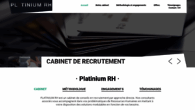 What Platiniumrh.fr website looked like in 2020 (3 years ago)