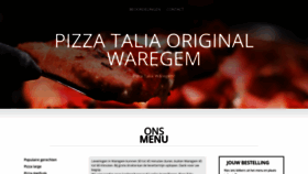 What Pizza-talia-waregem.be website looked like in 2020 (3 years ago)