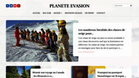 What Planete-evasion.com website looked like in 2020 (3 years ago)