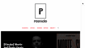 What Posfacio.com.br website looked like in 2020 (3 years ago)
