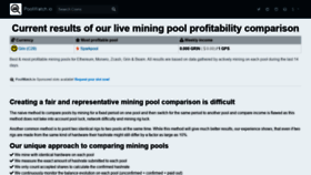 What Poolwatch.io website looked like in 2020 (3 years ago)