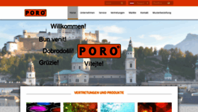 What Poro.eu website looked like in 2020 (3 years ago)