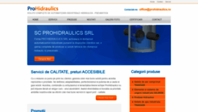 What Prohidraulics.ro website looked like in 2020 (3 years ago)