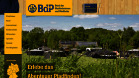 What Pfadfinden.de website looked like in 2020 (6 years ago)