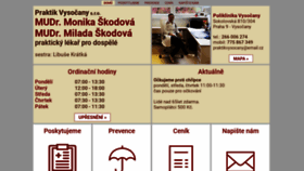 What Praktikvysocany.cz website looked like in 2020 (3 years ago)