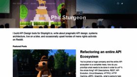 What Philsturgeon.co.uk website looked like in 2020 (3 years ago)